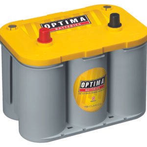 Optima battery with yellow top and green cells.